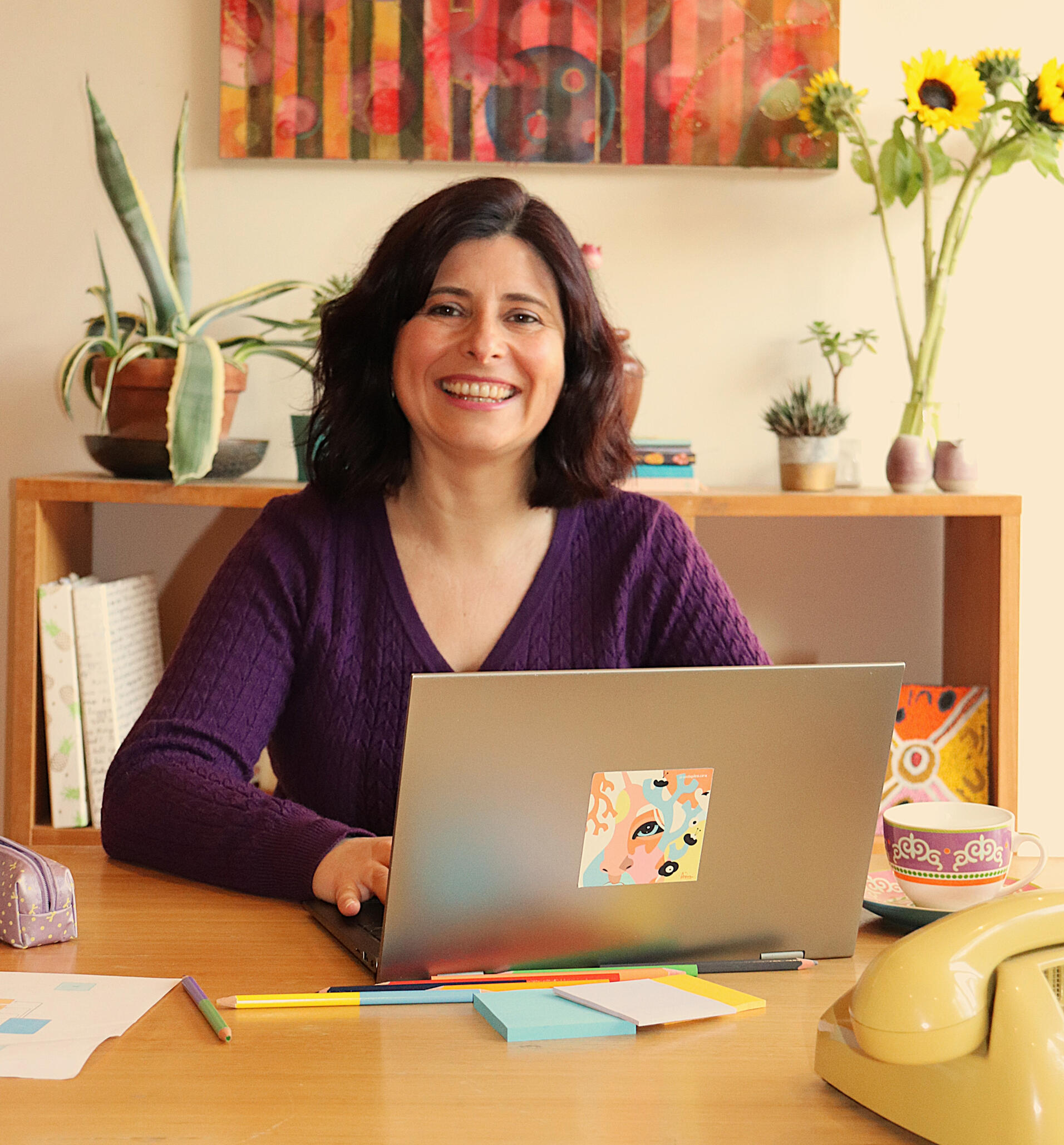 Designer on computer